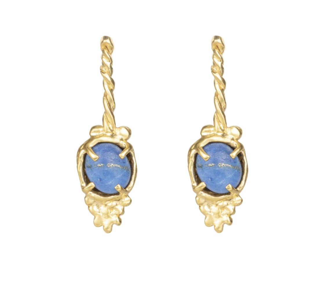 Thonis Hapy Earrings with Lapis Lazuli