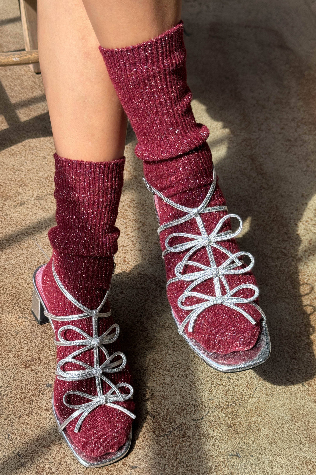 Winter Sparkle Socks: Starry Night