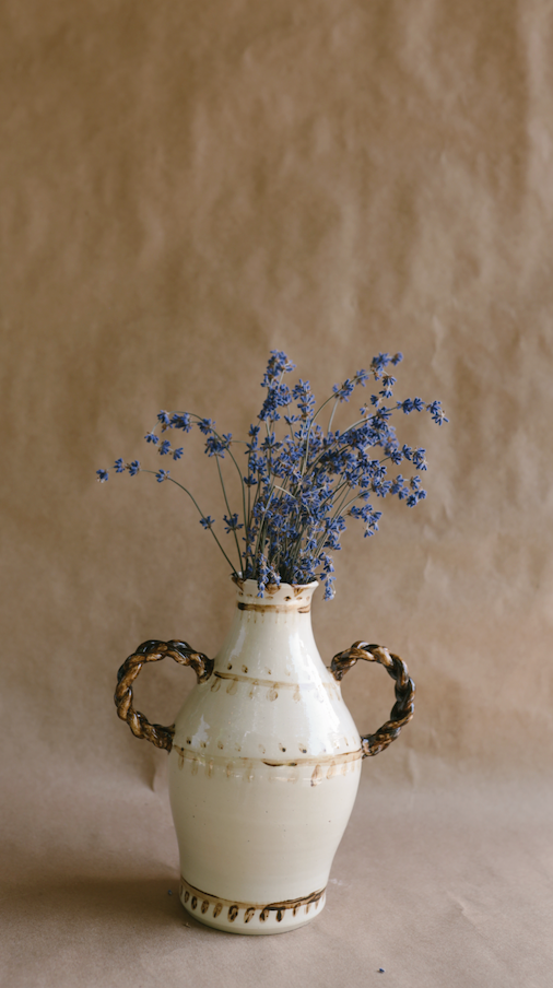 The Mara Vase - Hand painted sculpture vessel