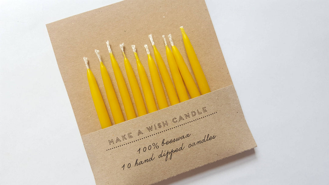 Birthday Beeswax Candles | Birthday Candles | Cake Candle