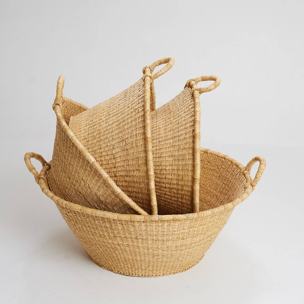 Asanka Storage Basket: Extra Large / Tan