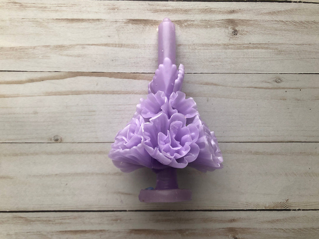 Lilac Oaxaca Marigold Day of the Dead Candle (Copy)