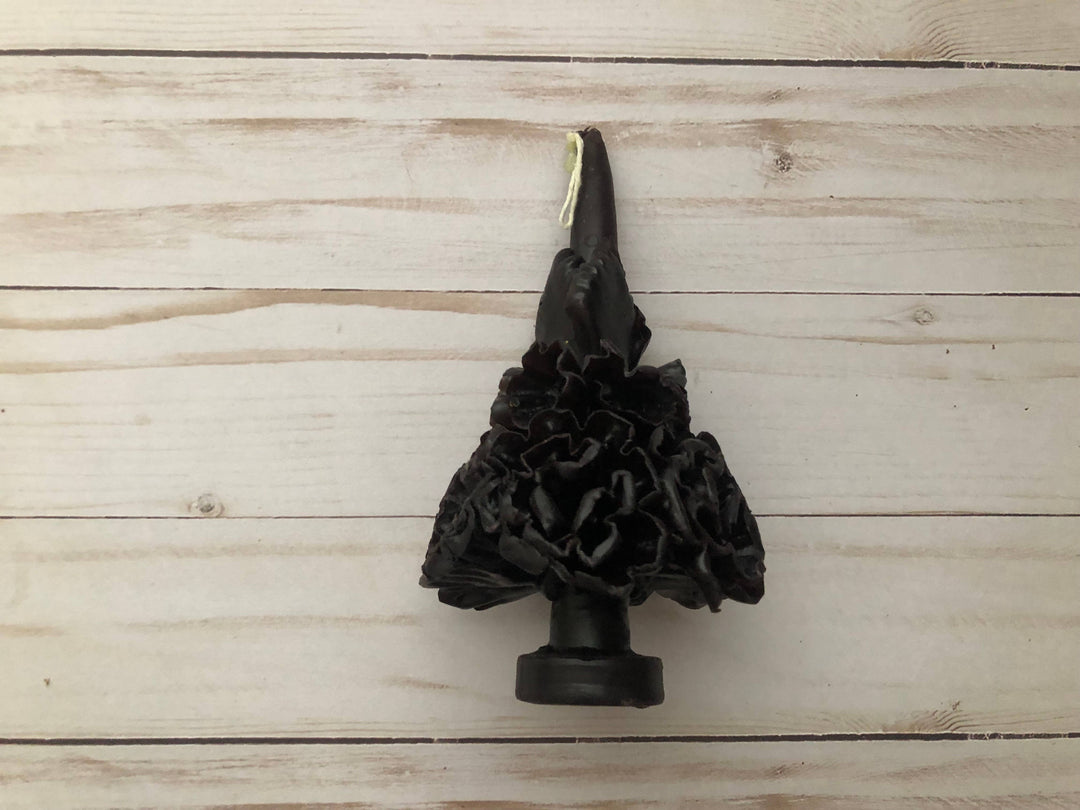 Black Oaxaca Marigold Day of the Dead Candle